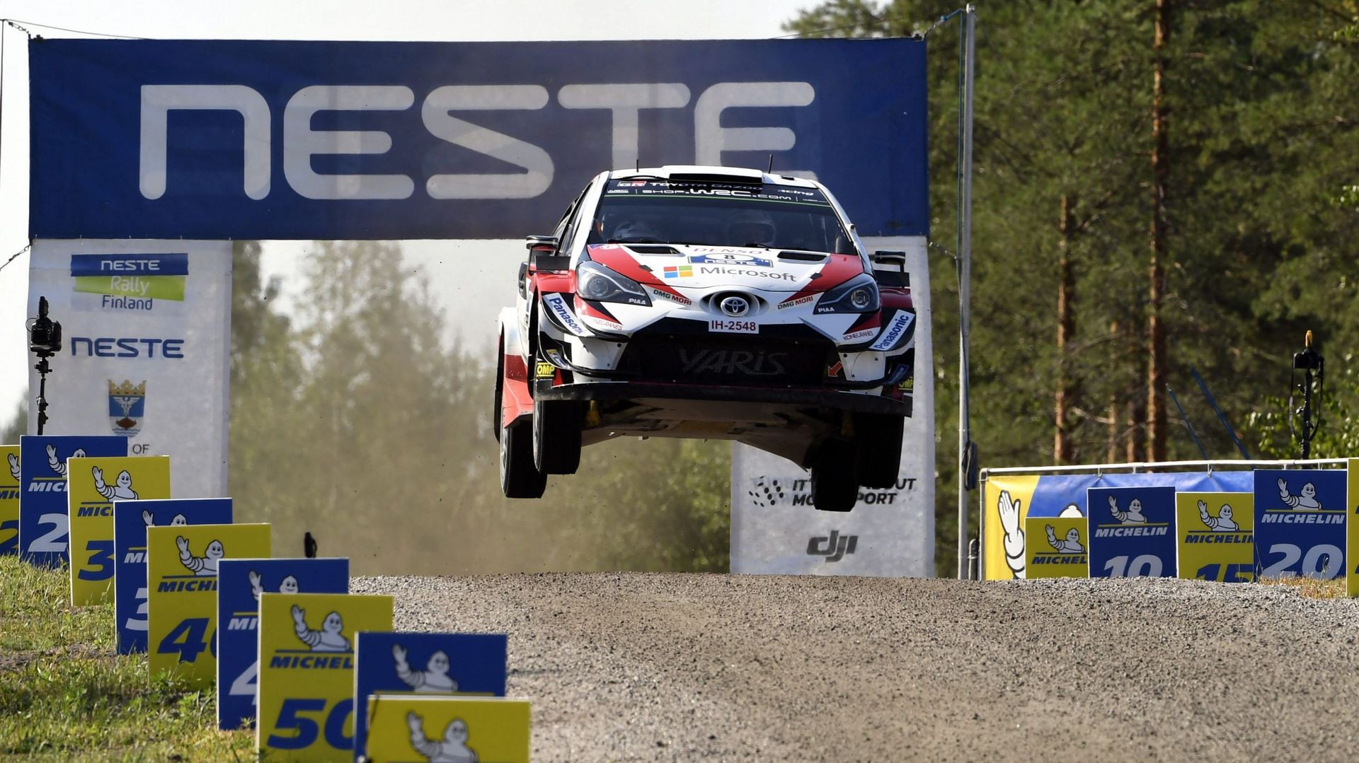 WRC Finlande : Ott Tanak en 2018 avec une Toyota en Finlande