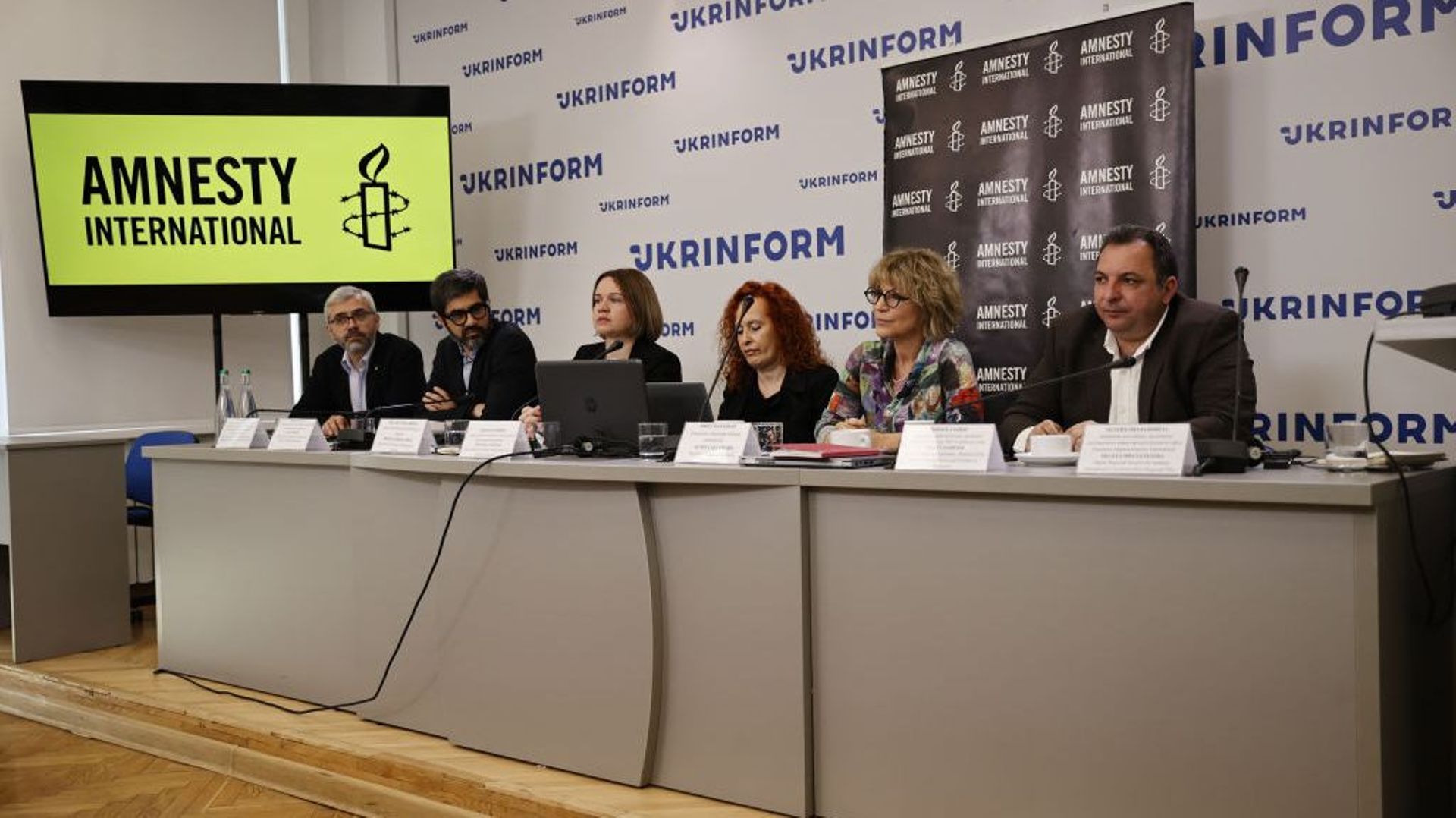 Conférence de presse d’Amnesty International à Kiev le 6 mai 2022. (Illustration)
