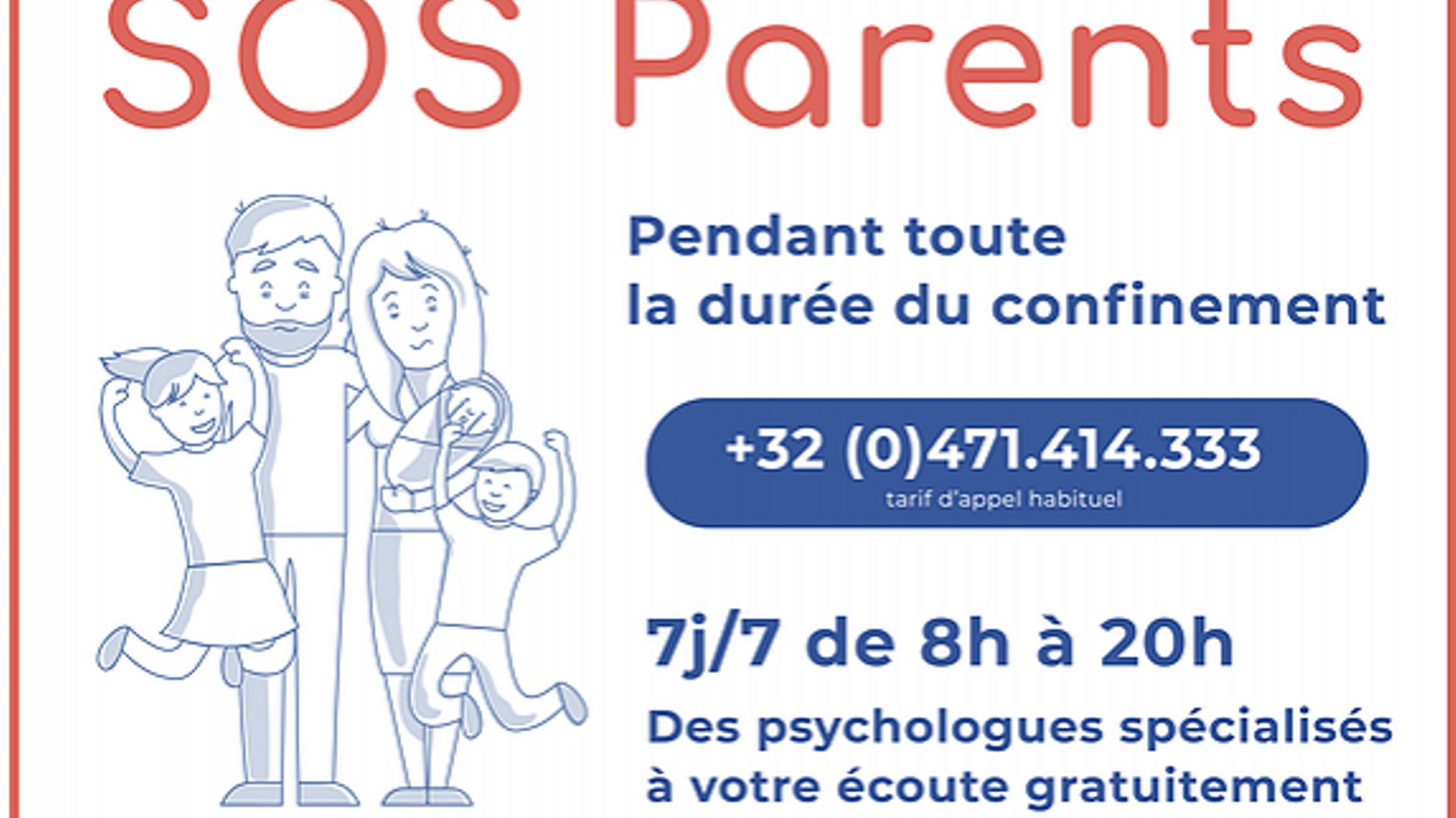 La ligne téléphonique SOS Parents