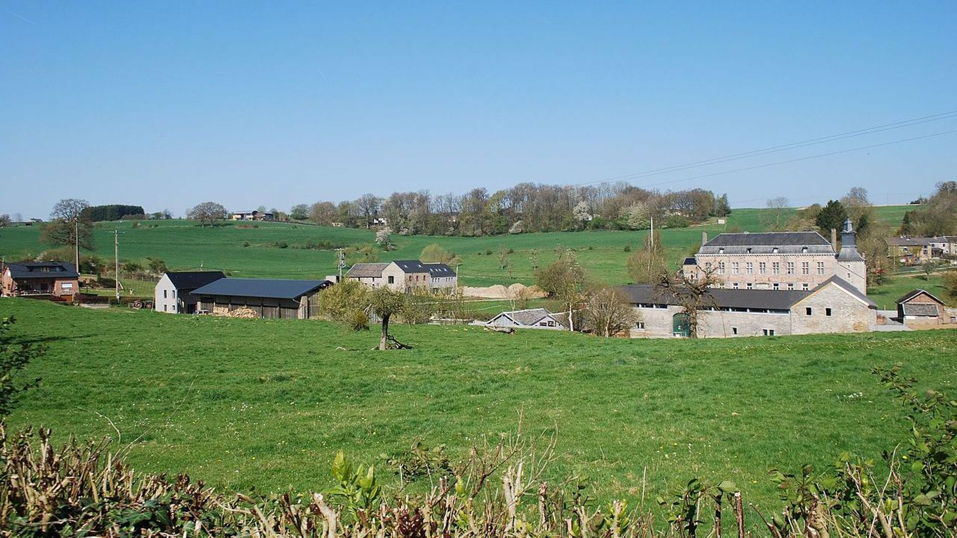 Vue du village et du château