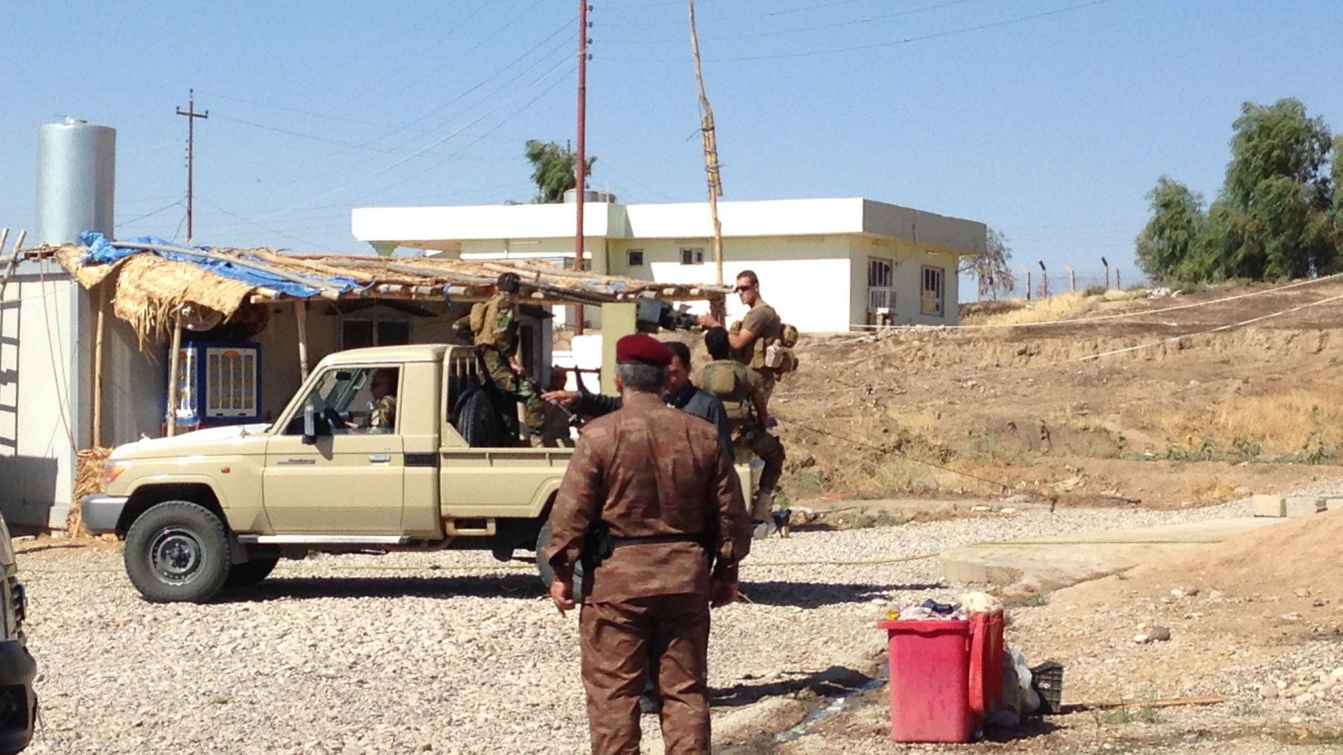L'un des camps des Peshmergas