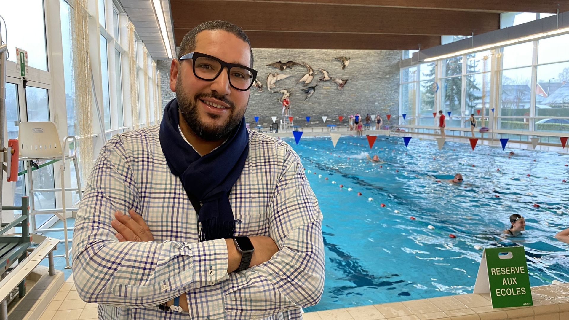Jawad Lawrizy, chef de la division "sport et jeunesse" de la Ville de Tournai, en charge notamment des piscines communales.
