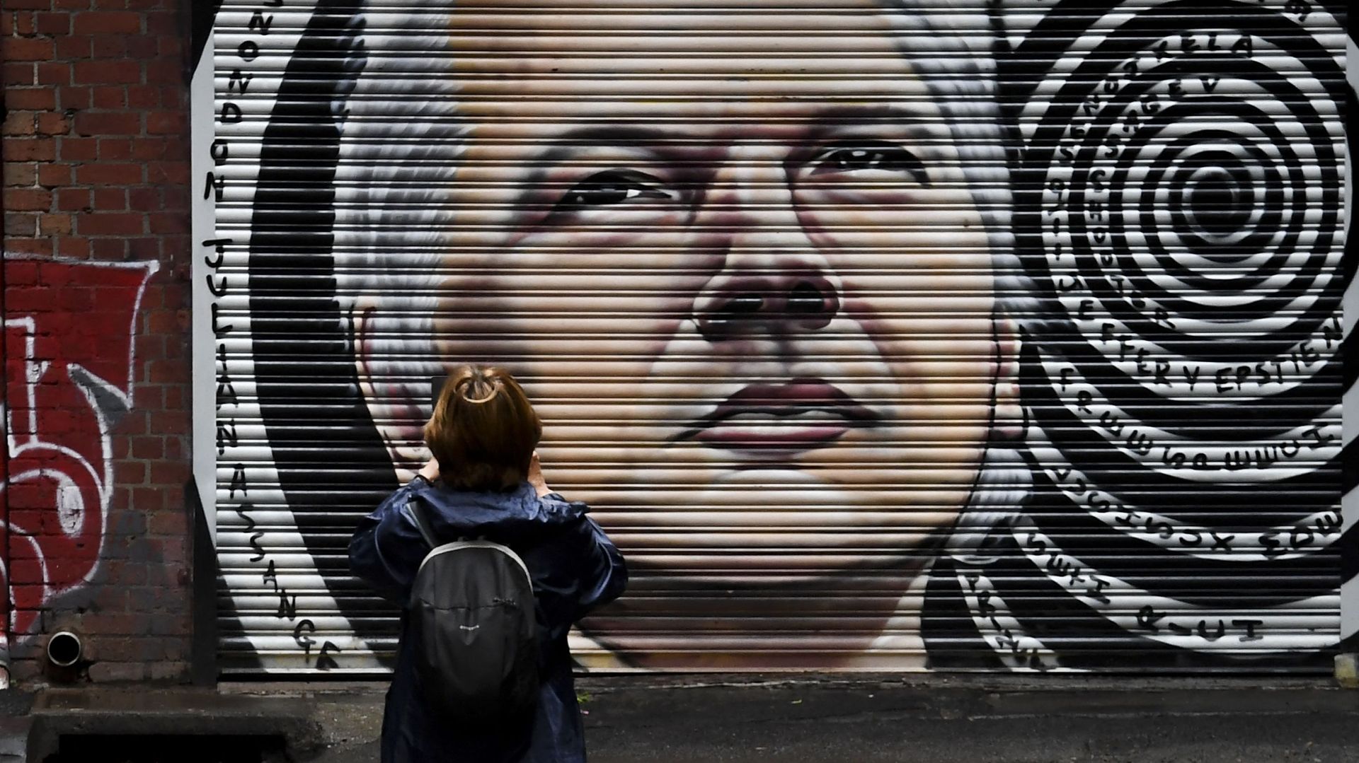 Fresque représentant Julian Assange, à Melbourne, en janvier 2021 (illustration)