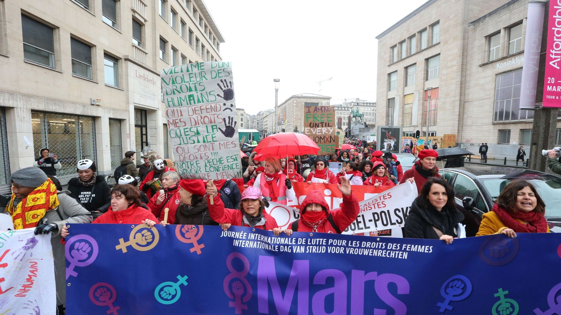 Journée internationale du droit des femmes: manifestations et actions partout en Belgique