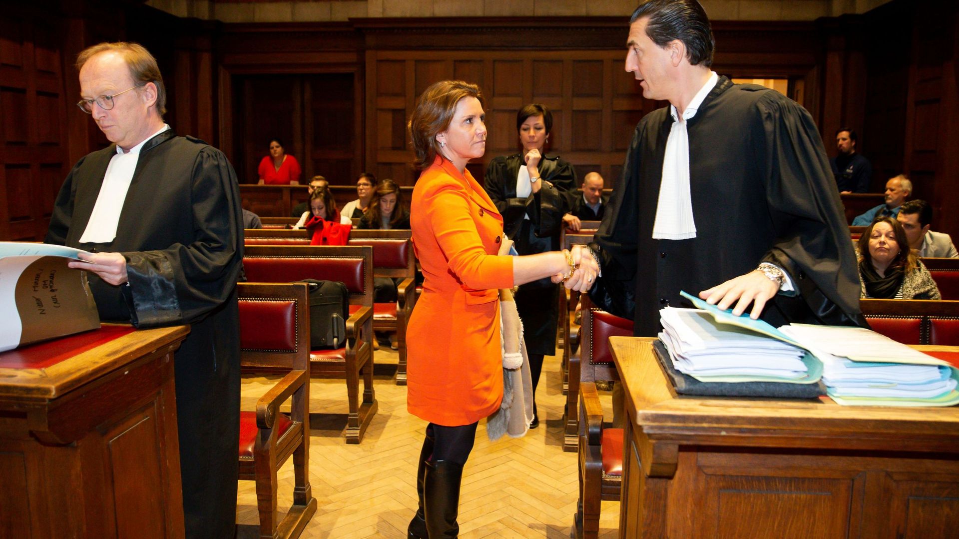Heidi De Pauw, la directrice de Child Focus, au tribunal de Termonde.