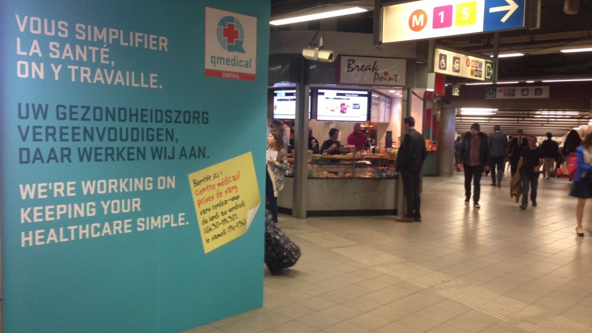 Bruxelles: la Gare Centrale accueillera un centre médical accessible aux navetteurs