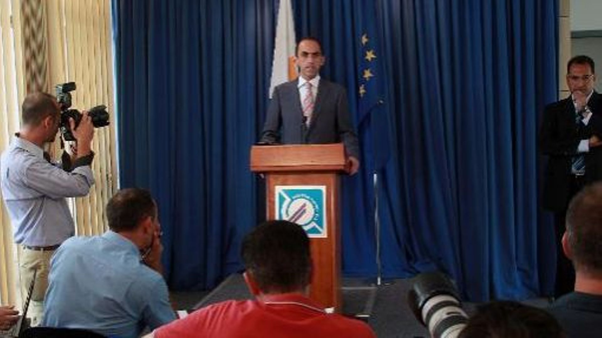 Le ministre chypriote des Finances, Haris Georgiades, le 16 juillet 2013 à Nicosie