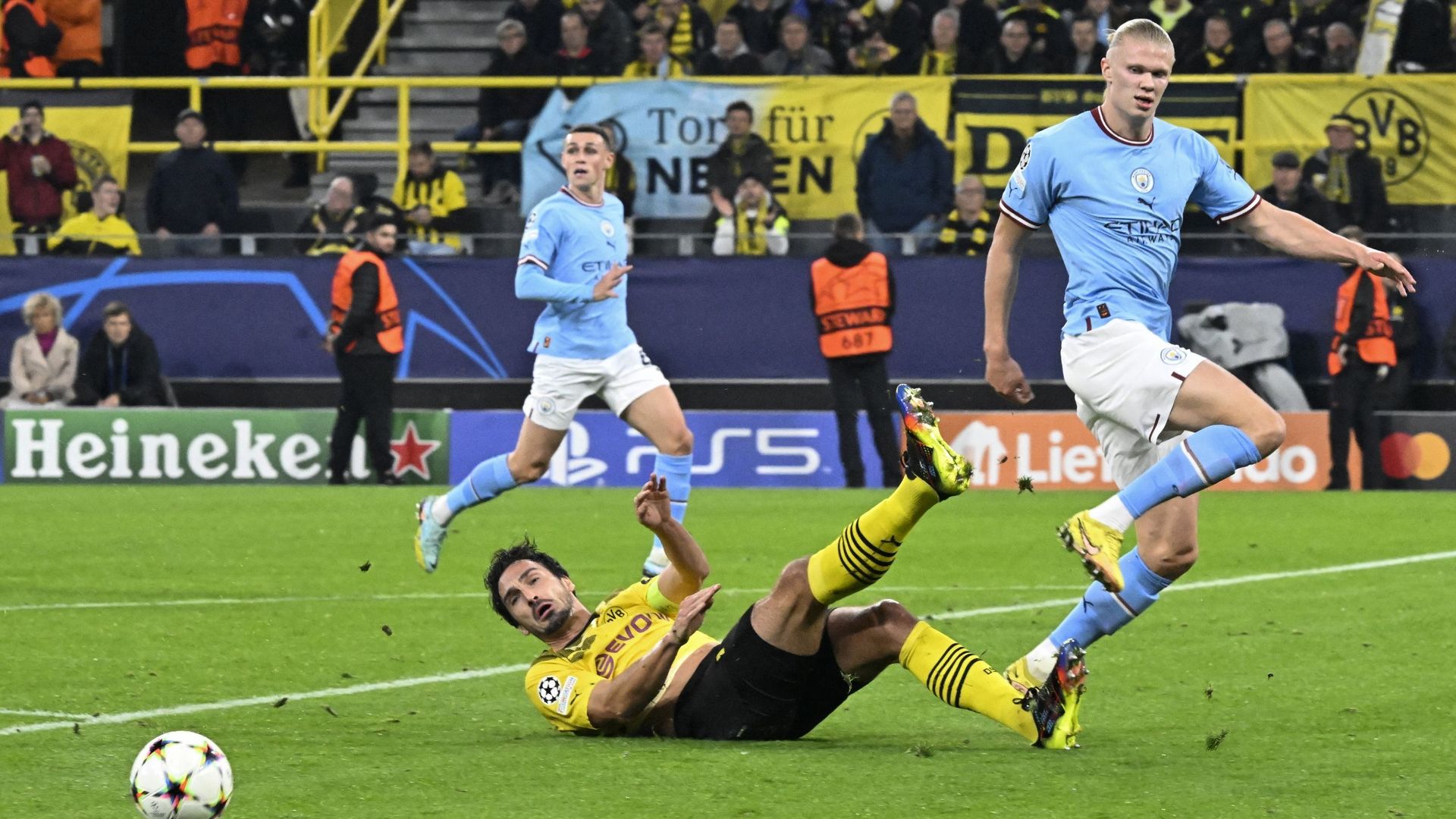 Erling Haaland effectuait son retour au sein de son ancien club, le Borussia Dortmund.