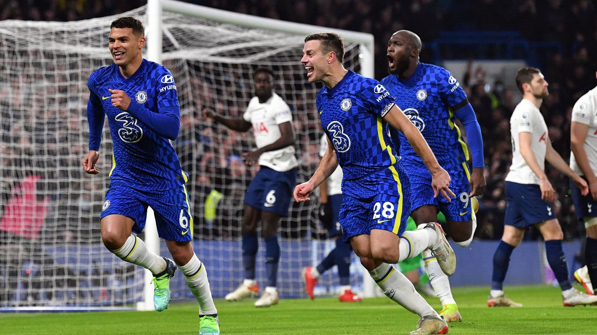 Premier League : Chelsea rebondit et se joue de Tottenham, Lukaku joue tout le match