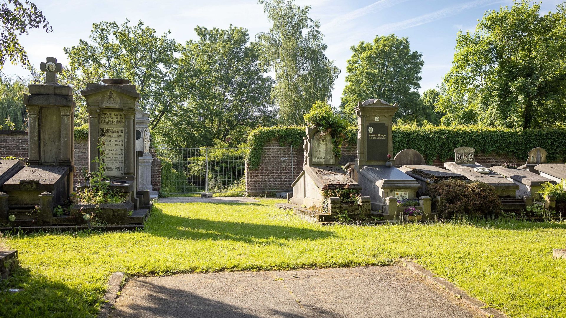 Le cimetière de Westerbegraafplaats, à Gand, où une adolescente de 14 ans avait été violée.  