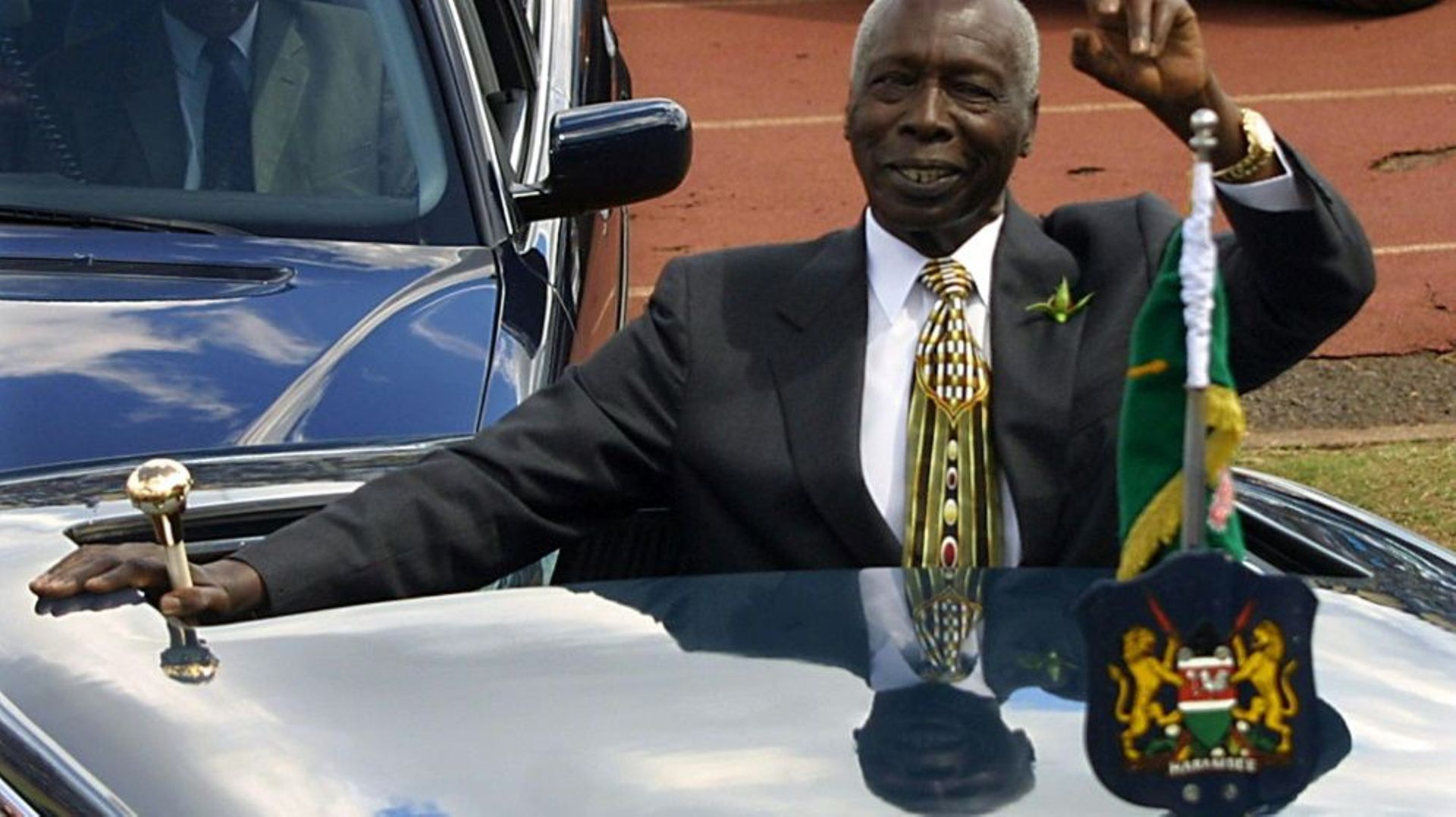 L'ancien président kényan Daniel Arap Moi, le 12 décembre 2002 à Nairobi