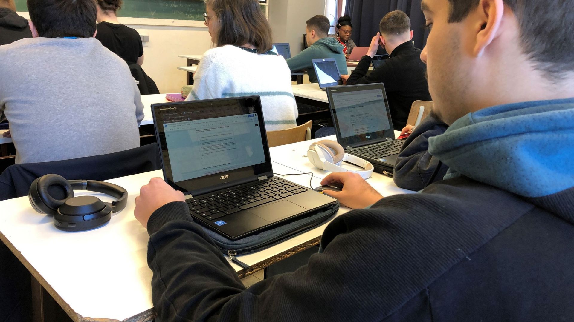 Les 930 élèves de l’Institut Don Bosco de Woluwe-Saint-Pierre ont reçu un ordinateur portable.