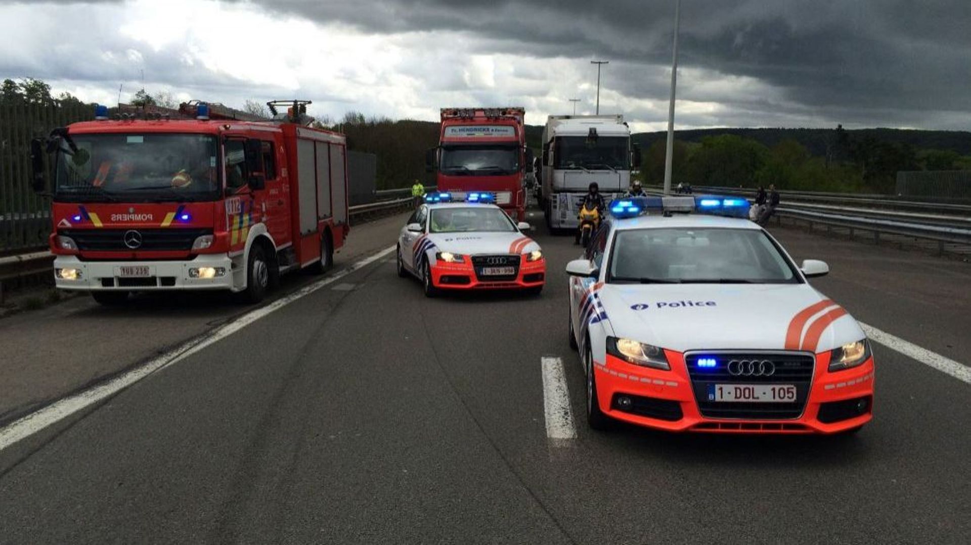 Grave Accident Entre Un Camion Et Une Voiture Sur L'E411 à Hauteur De ...