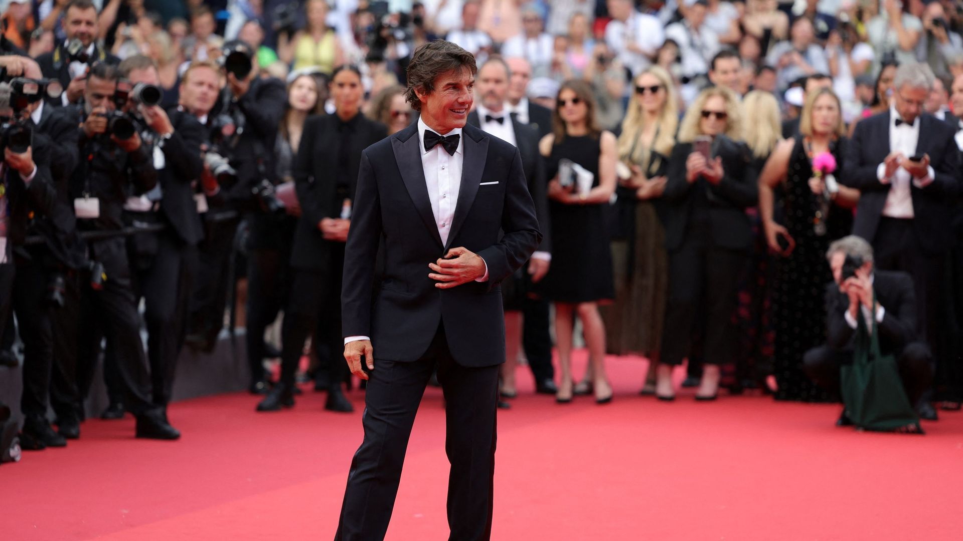 Tom Cruise, la star est venue promouvoir la sortie de "Top Gun Maverick"