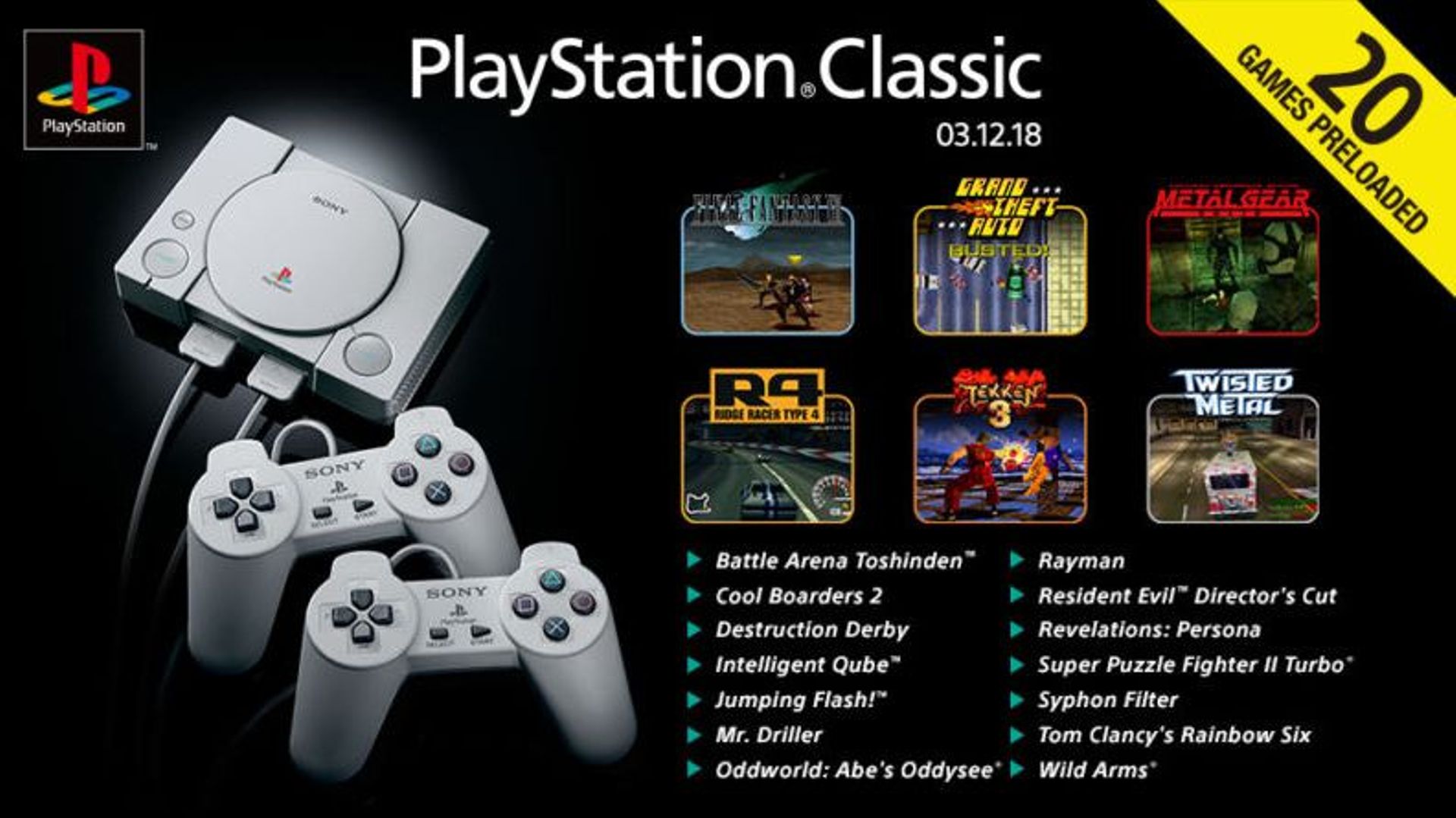 Retro Ps PlayStation Classic : Voici la liste des 20 jeux préinstallés - rtbf.be