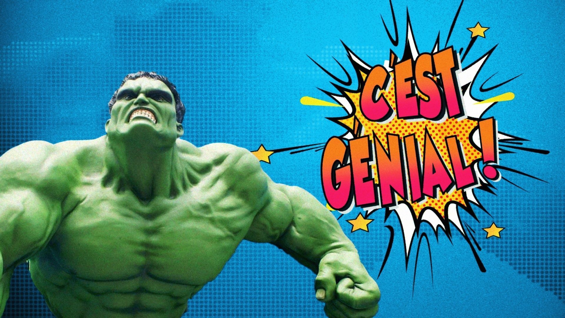 Hulk bleu contre Hulk vert