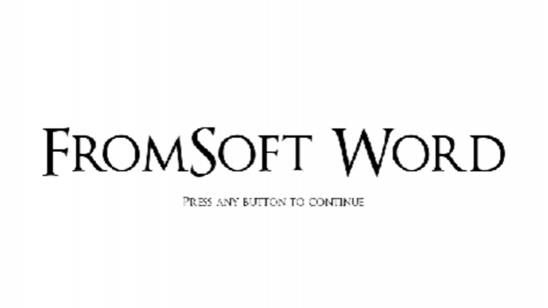 Une faute de frappe et vous êtes mort : FromSoft Word, le Dark Souls du