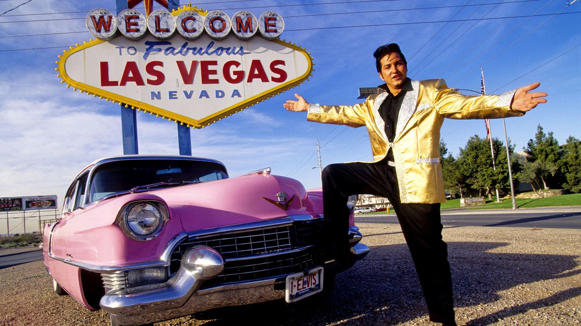 Un sosie d’Elvis à Las Vegas