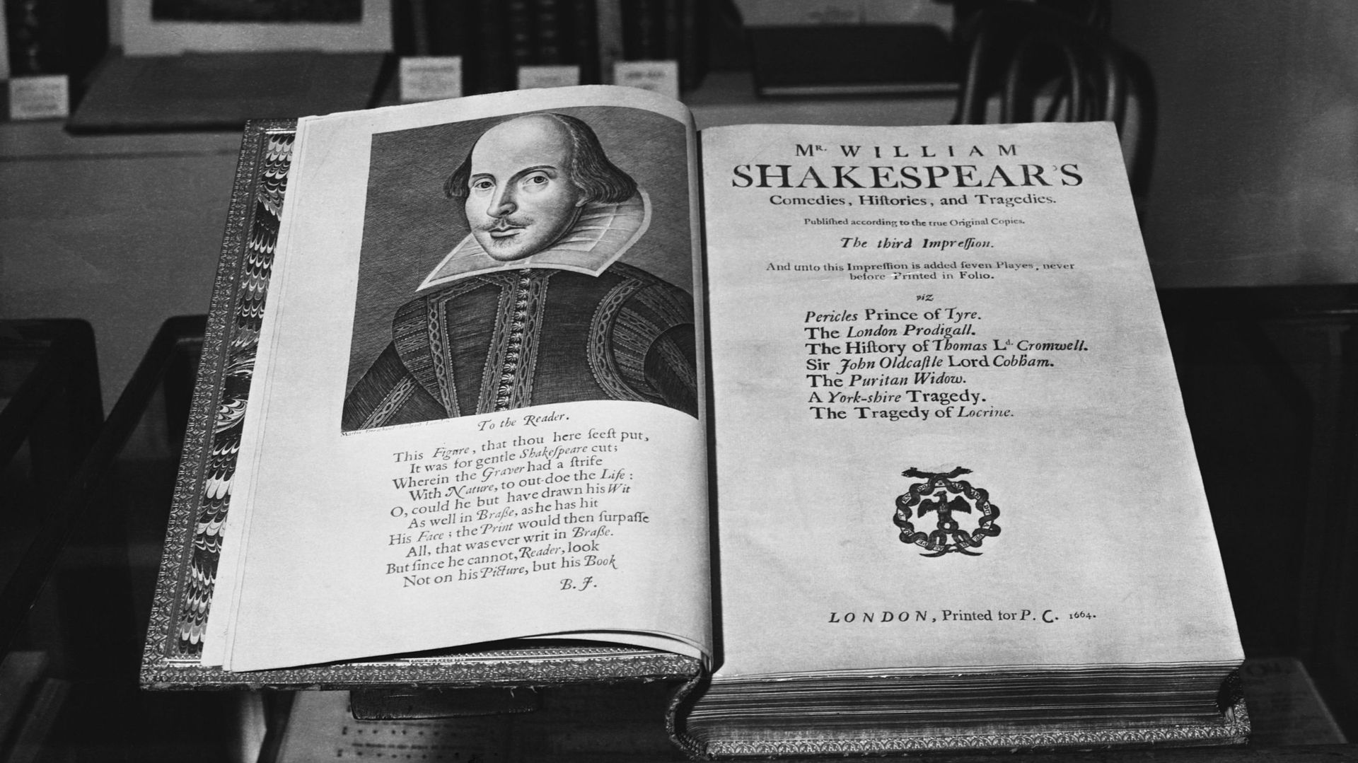 Troisième édition Folio des œuvres complètes de Shakespeare