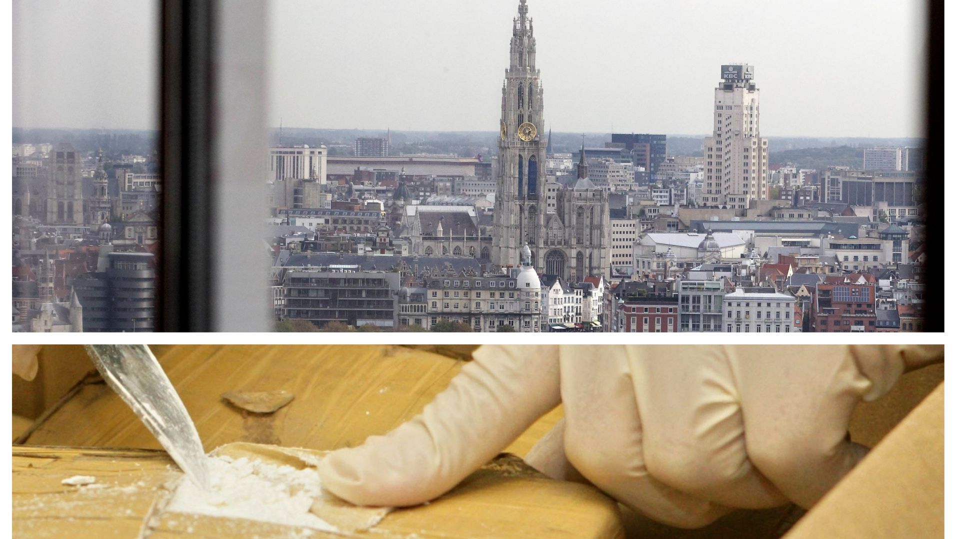 Vue sur Anvers et découverte d'un trafic de cocaïne, en 2009