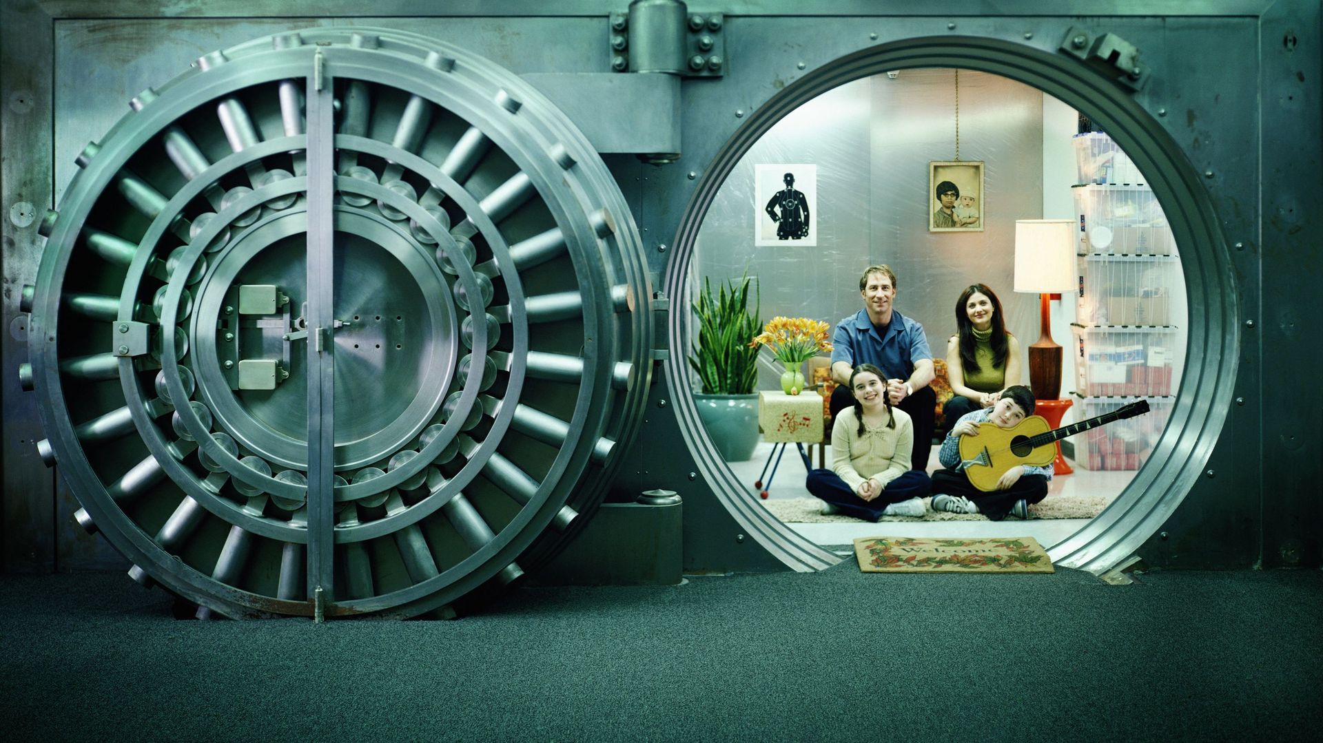 Family Living in a Vault.