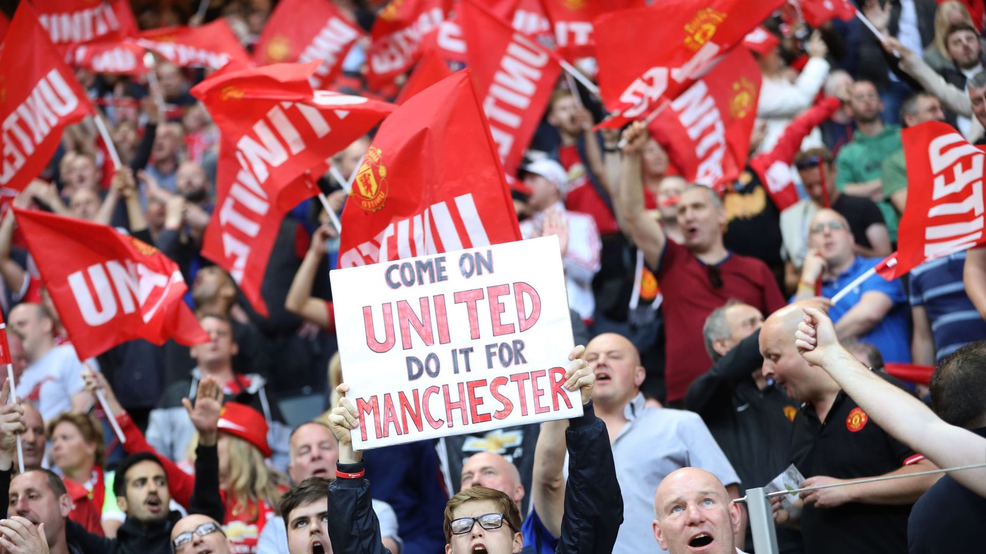 Les supporters de Manchester United