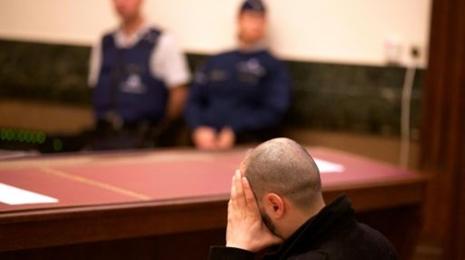 Un des membres de la cellule jihadiste démantelée de Verviers, lors de son procès à Bruxelles le 15 avril 2016