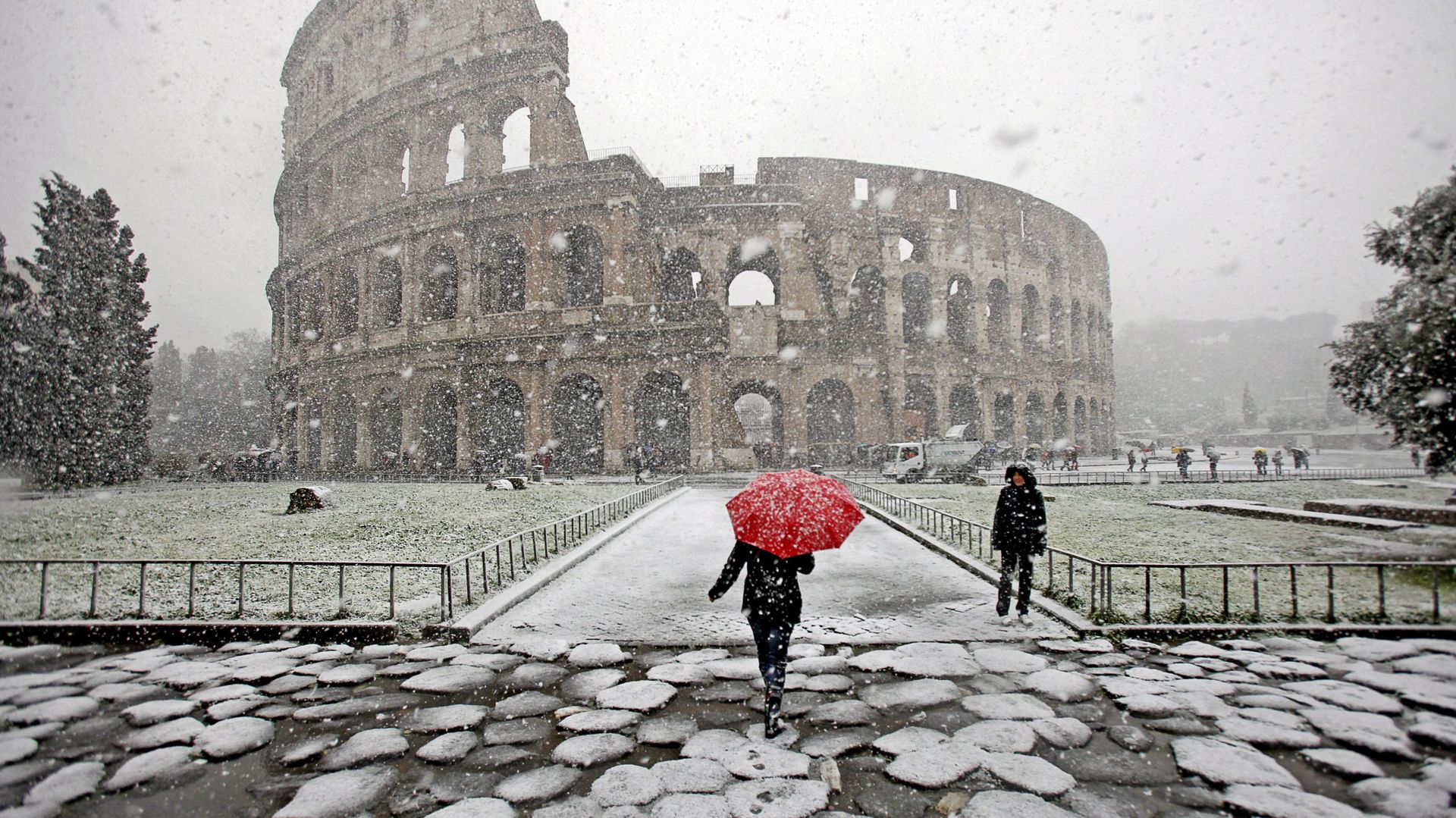 La neige à Rome, c'est exceptionnel, même si cela s'était déjà produit en 2010