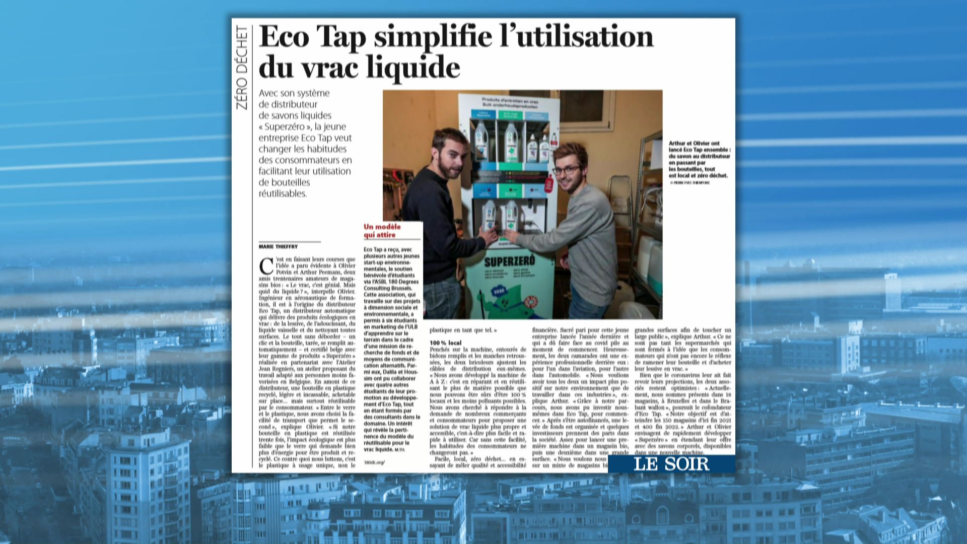 Le bon plan zéro déchets : les premiers distributeurs de savons liquides font leur apparition en Belgique