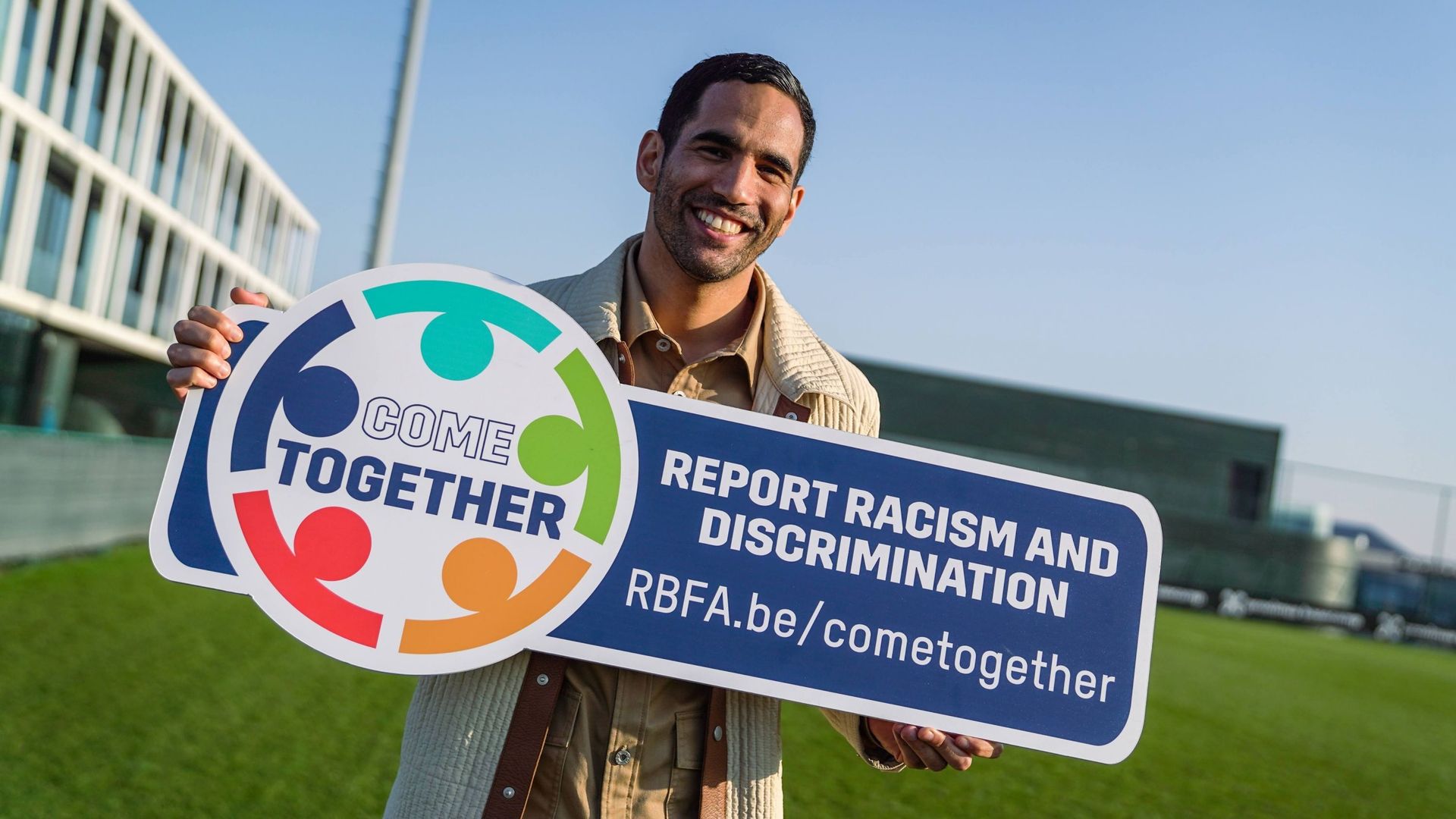 Ouissem Belgacem et l'action de l'union belge contre les discriminations "Come Together"