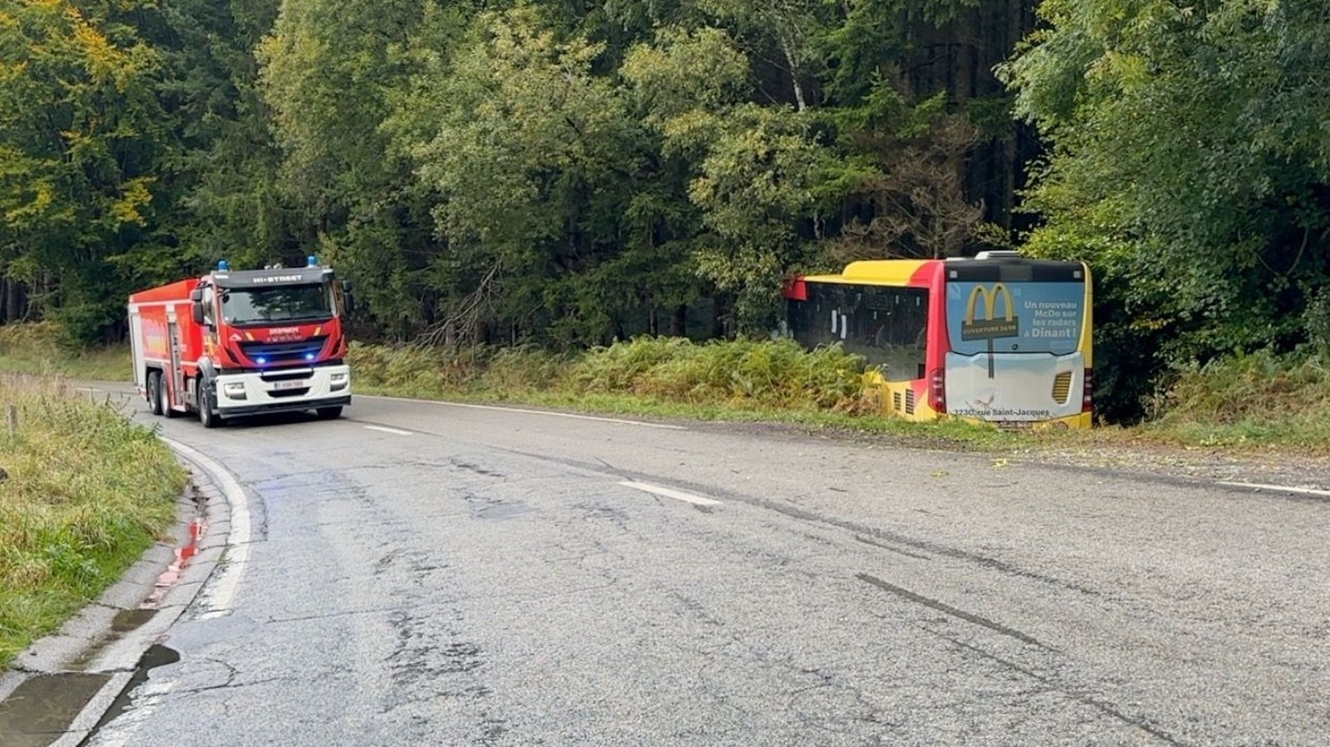Paliseul : accident mortel impliquant un bus scolaire, les enfants en état de choc