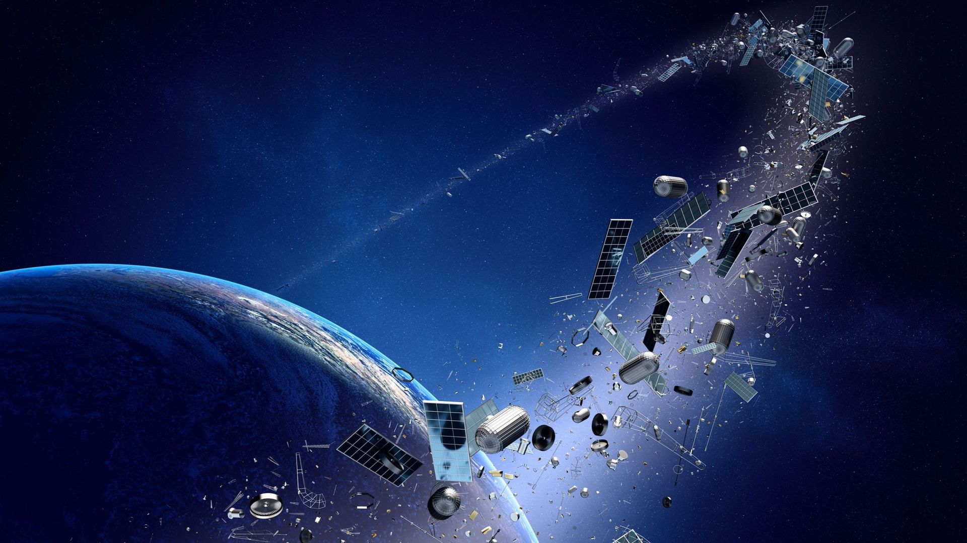 Y aura-t-il bientôt des anneaux autour de la Terre à cause des débris spatiaux ?
