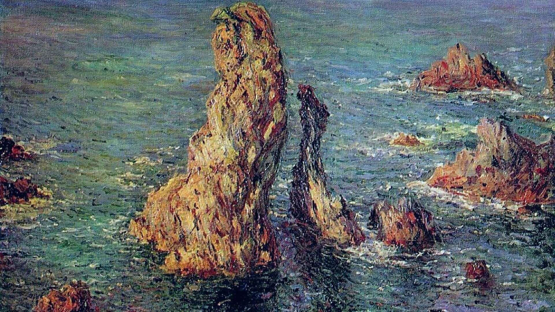 "Les Aiguilles de Port Coton" de Claude Monet.