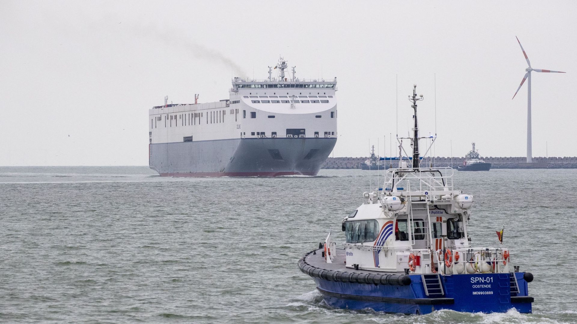 La navigation dans le port de Zeebrugge perturbée après une collision