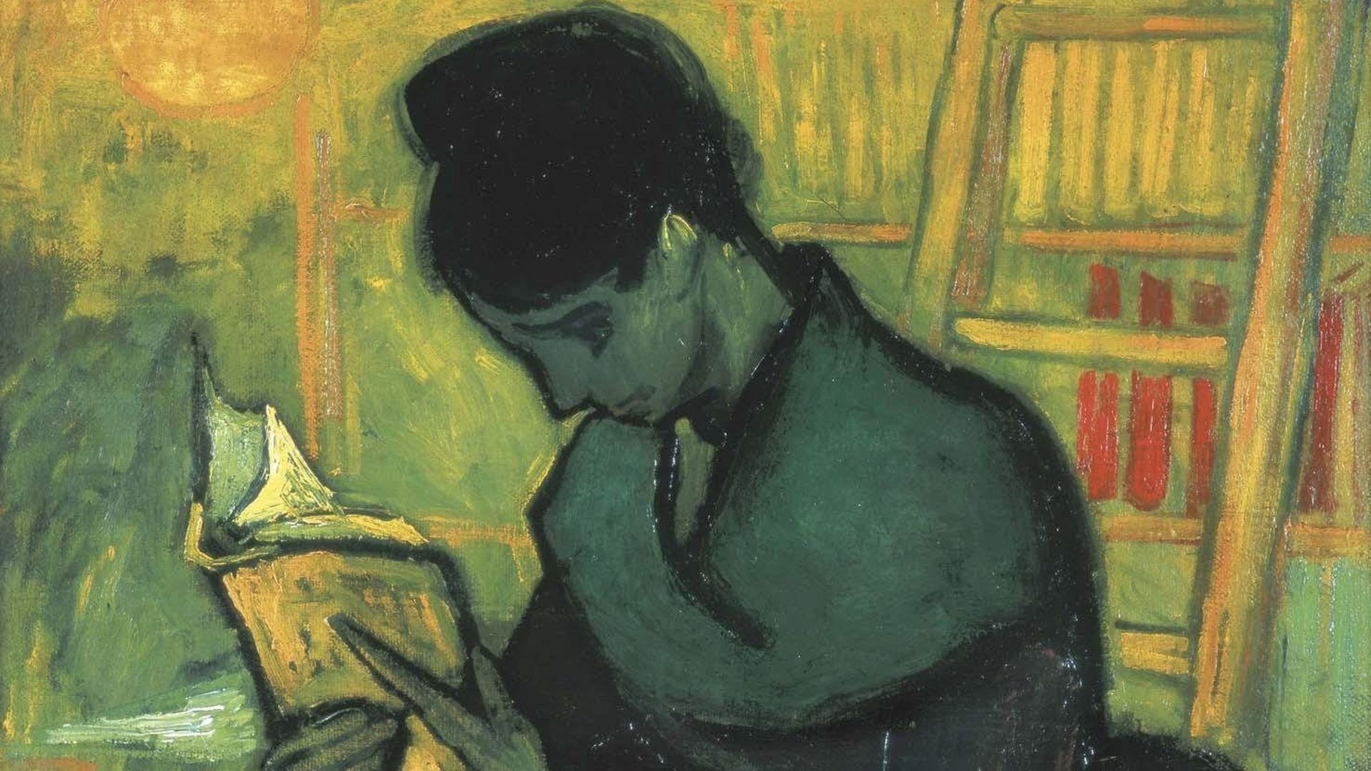 La "Liseuse de romans", tableau de Vincent Van Gogh,  l'un des chefs de file du mouvement impressionniste et l'un des peintres les plus cotés dans le monde.