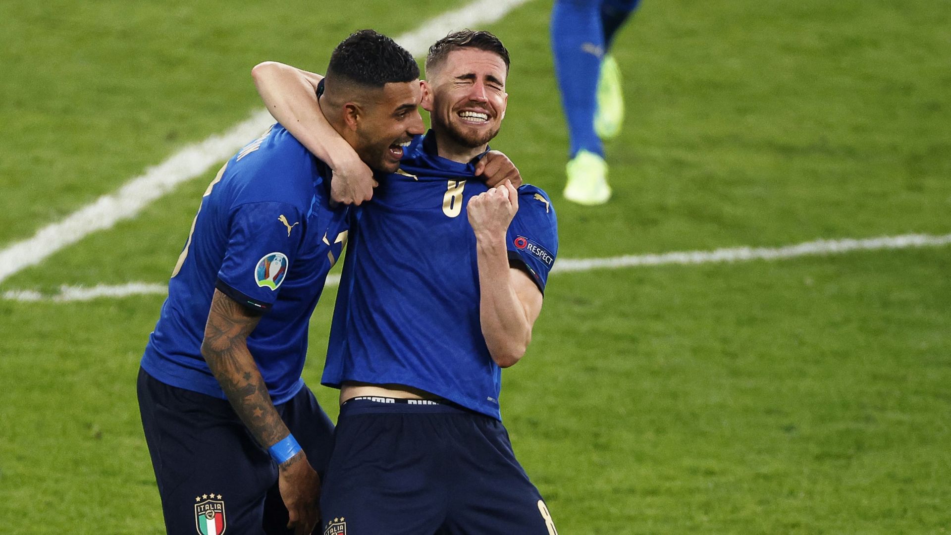 La joie des Italiens après le coup de sifflet final de l’Euro.