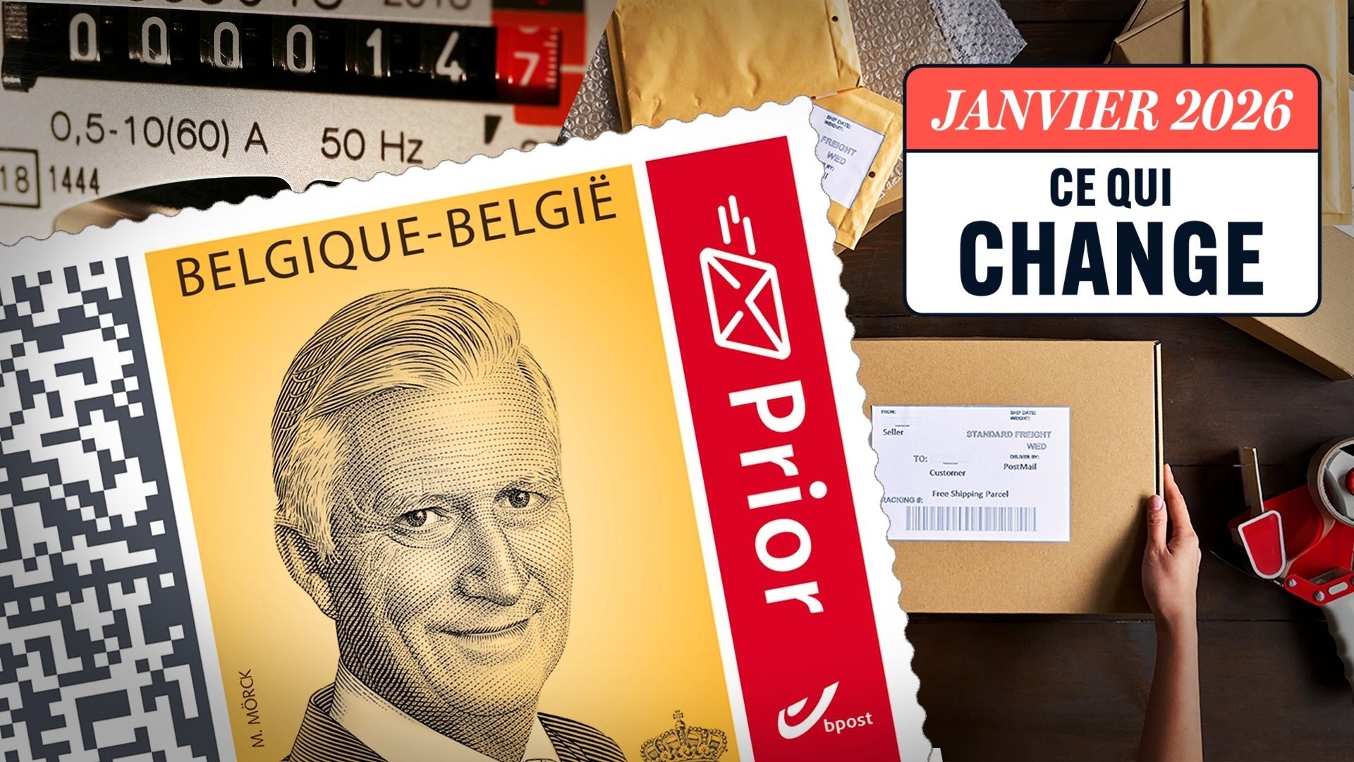 Chômage, pensions, taxes, poste, énergie : les principaux changements ce 1er janvier 2026