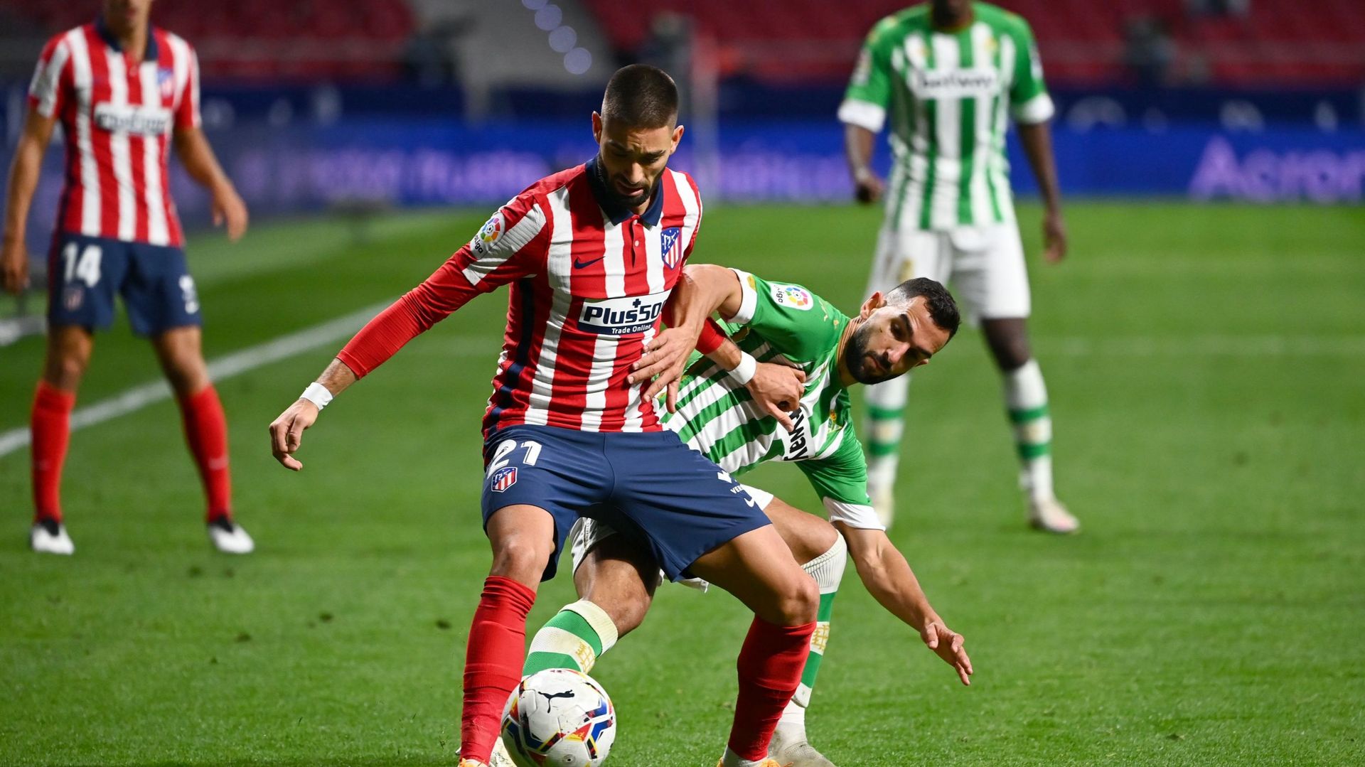 L’Atlético s’impose, Carrasco sort blessé