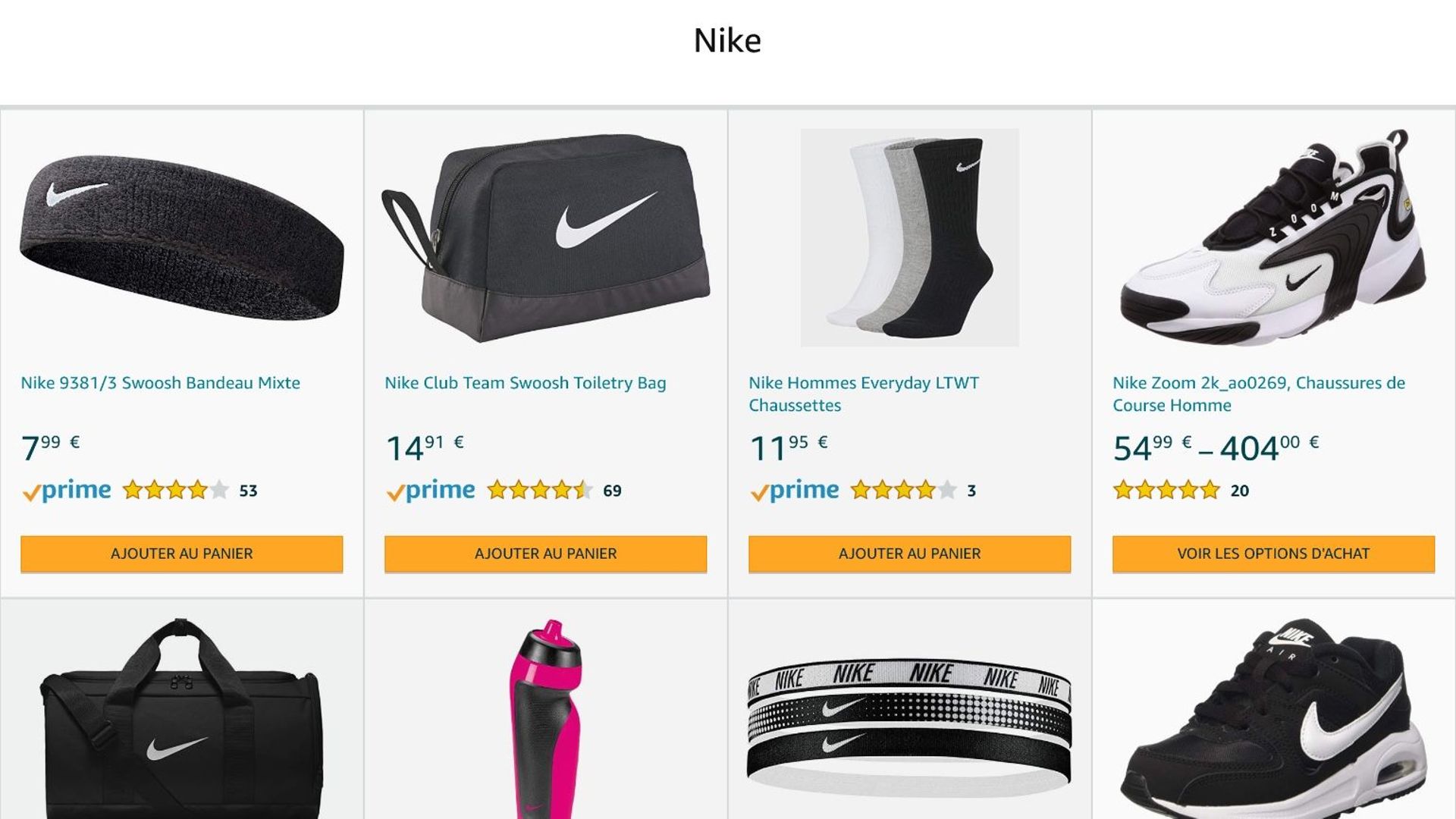 Nike disparaît des rayons virtuels d'Amazon