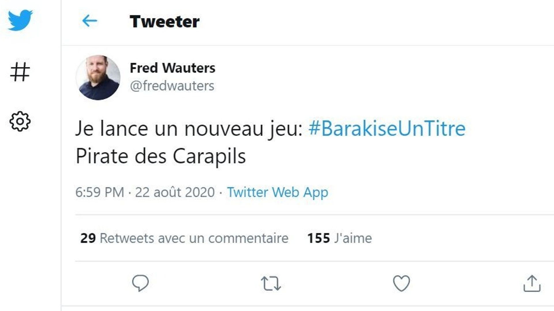  #BarakiseUnTitre et #GonzaguiseUnTitre, les belges tweets du week-end.