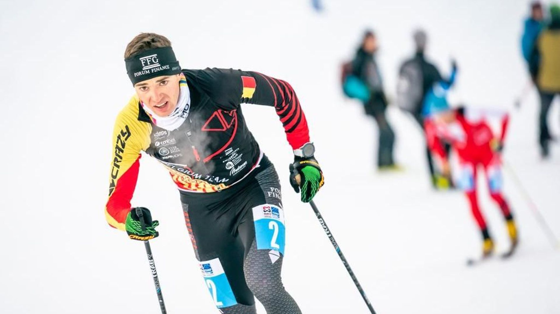 Maximilien Drion est devenu vice-champion du monde de ski alpinisme dans l’épreuve verticale.