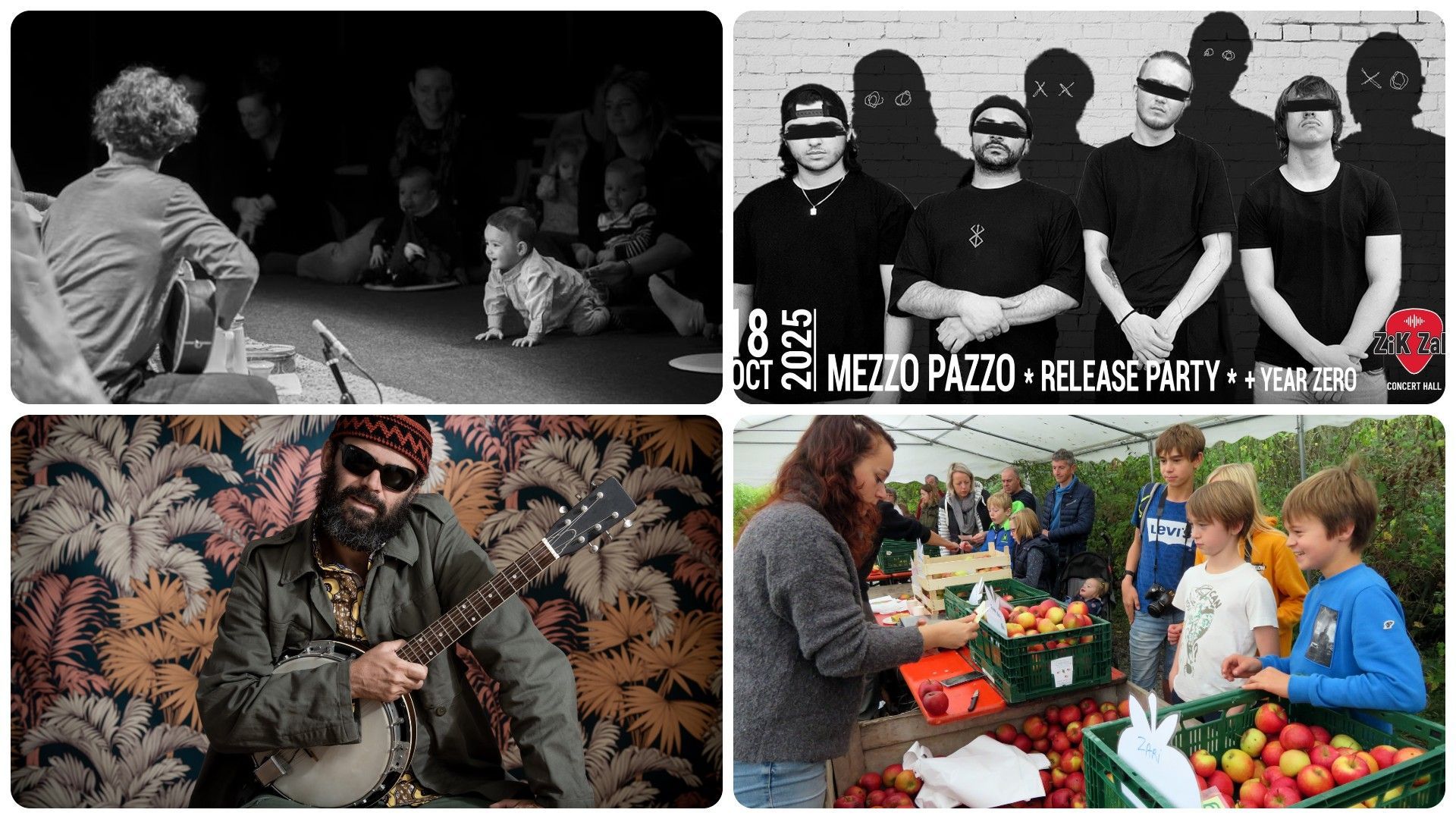 Les activités du week-end du 17 au 19 octobre en Wallonie et à Bruxelles
