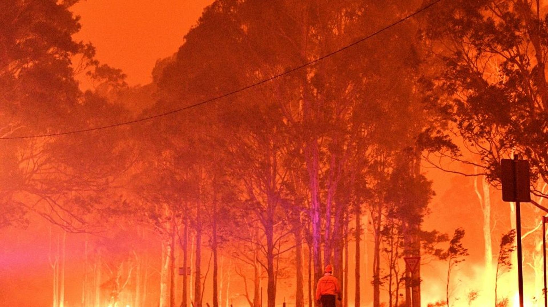 Incendies gigantesques près de la ville de Nowra (Nouvelle-Galles du Sud), le 31 décembre 2019