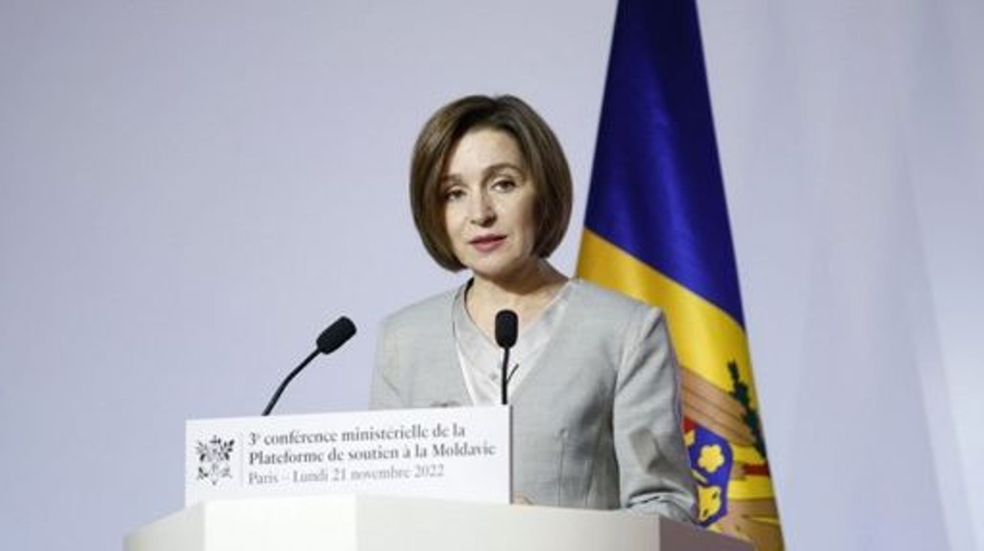 La présidente moldave Maia Sandu