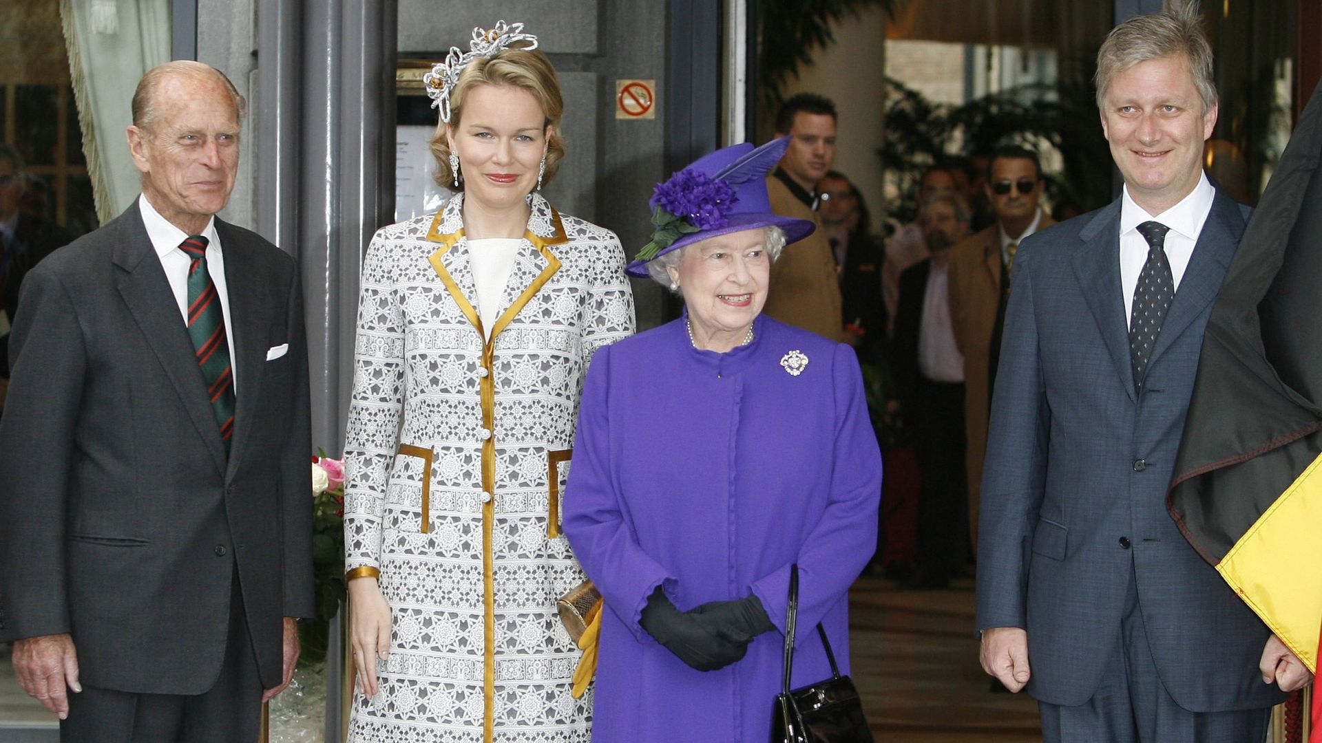La Reine Elizabeth IIe t le Prince Philip avaient été accueillis par le Prince Philippe et la Princesse Mathilde en 2007.