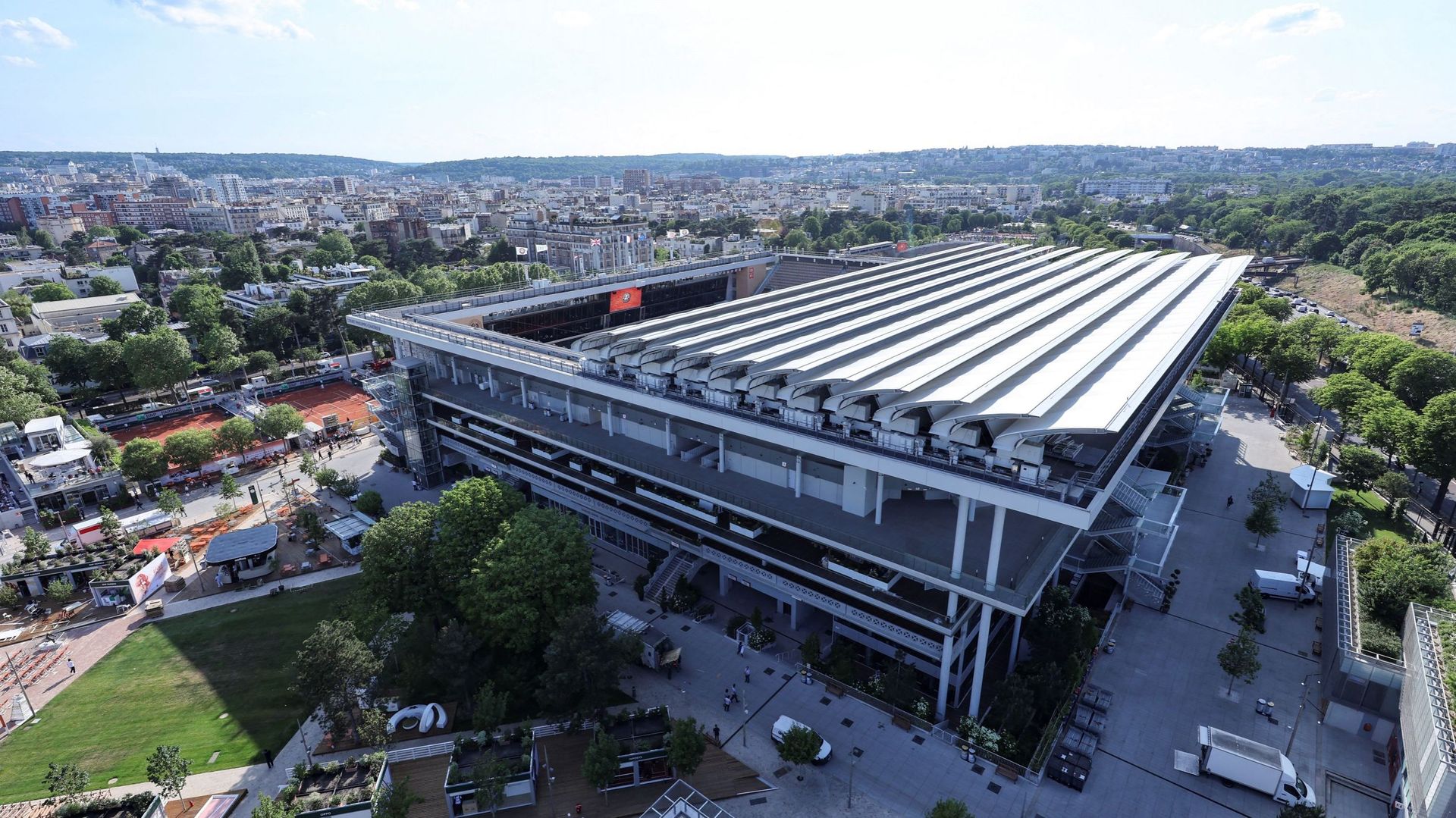 Le Stade de Roland-Garros en 2022