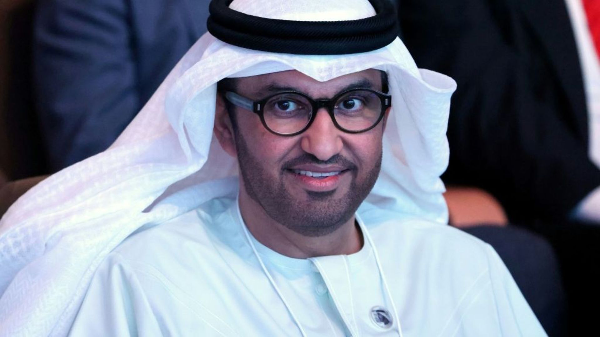 Sultan al-Jaber, patron du géant pétrolier émirati ADNOC, le 10 mai 2023 à Abu Dhabi