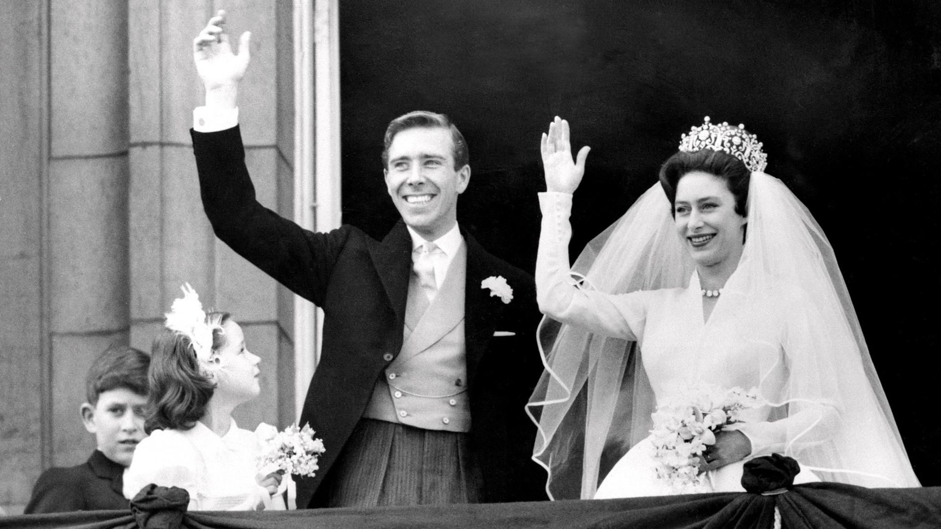 Le mariage de la princesse Margaret avec Antony Armstrong-Jones le 6 mai 1960