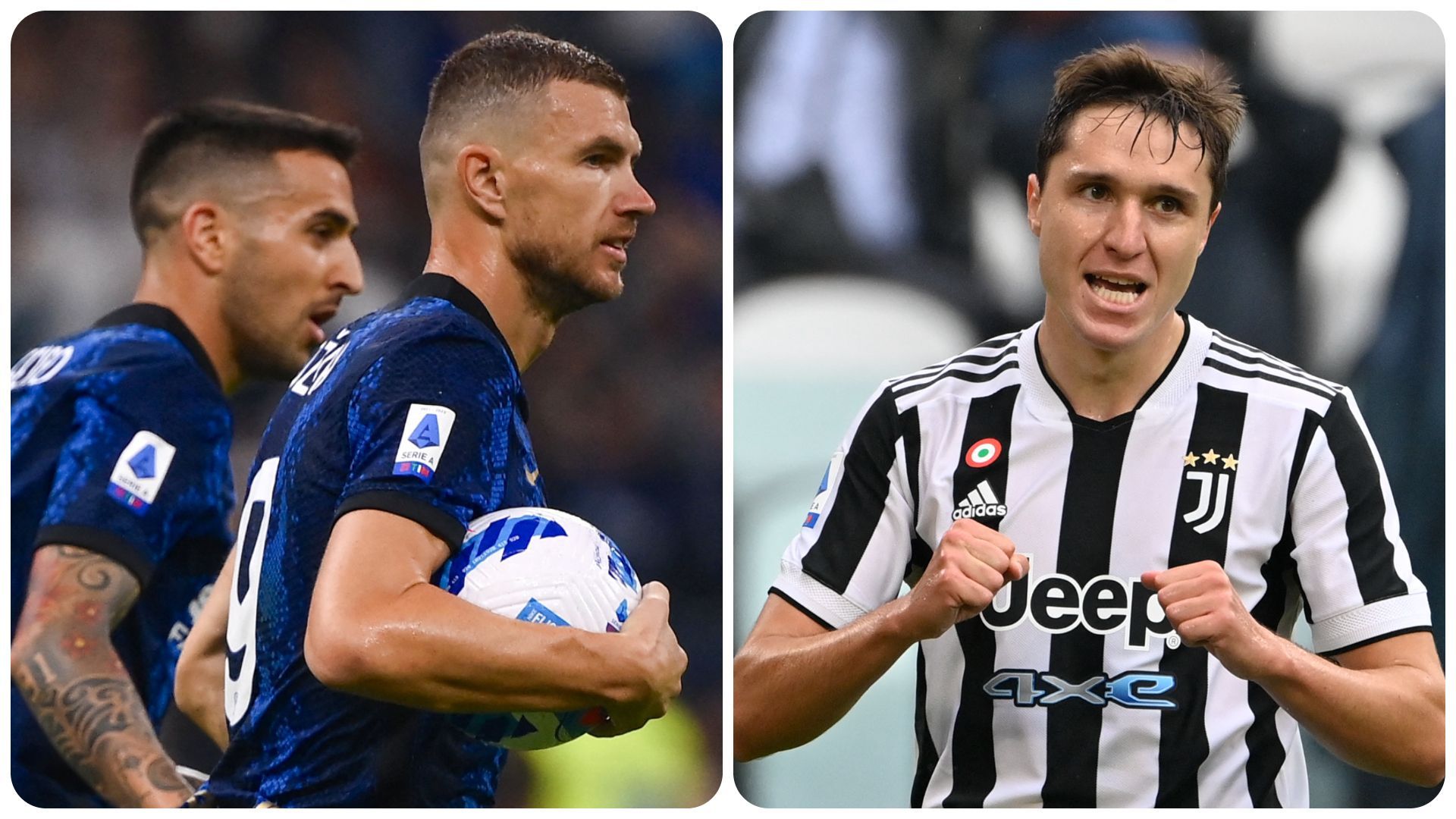 Edin Dzeko et l’Inter Milan face à la Juventus de Federico Chiesa