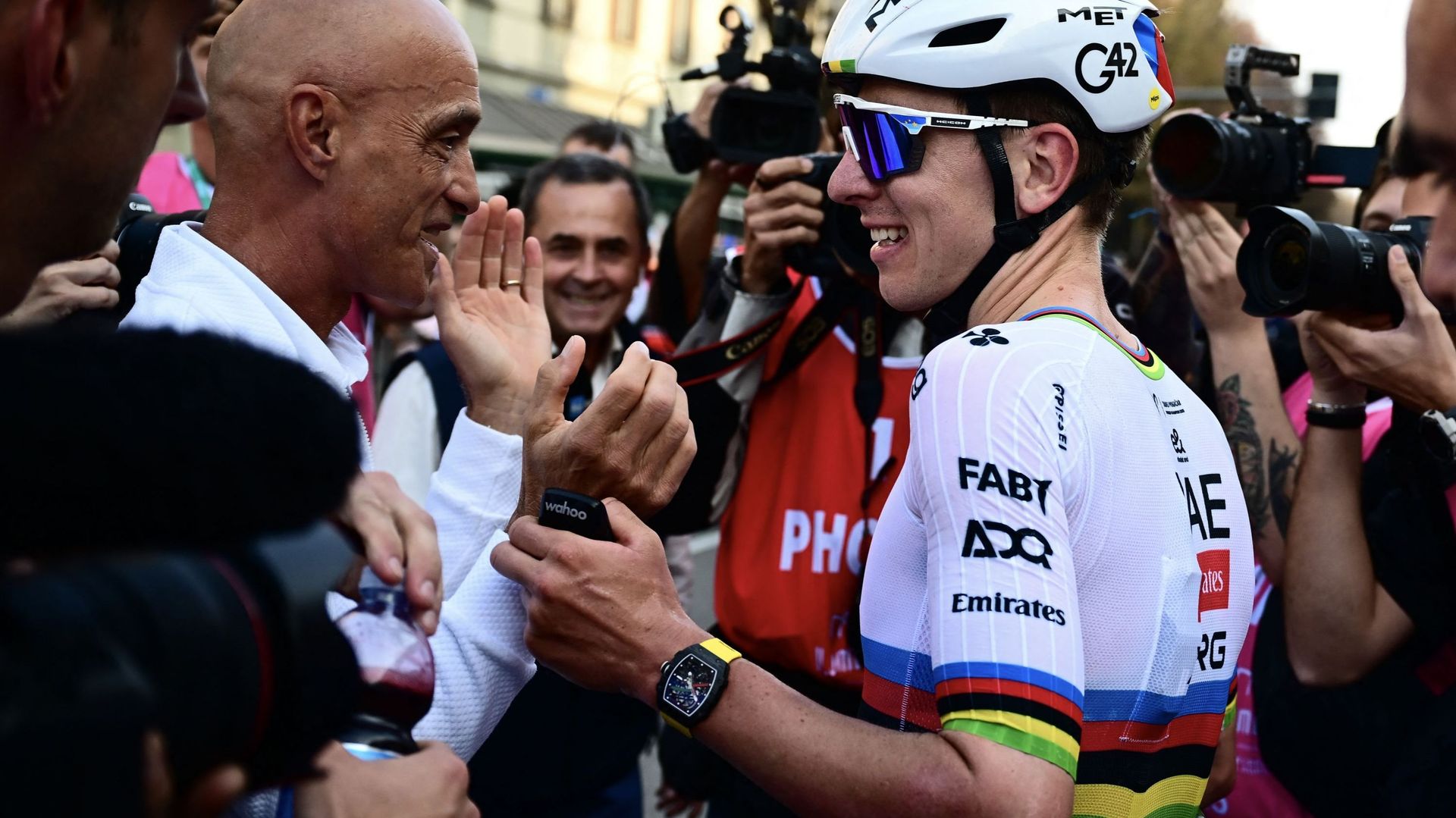Tour de Lombardie : quand Pogacar prend Merckx au téléphone, "c’était vraiment cool qu’on puisse papoter un peu"